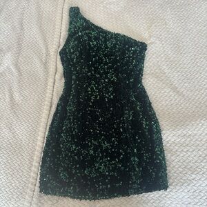 One-Shoulder Sequin Dress
